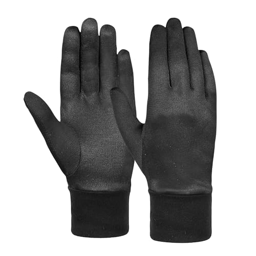 Reusch Gants de Sport Dryzone 2.0 Respirants pour Course à Pied, Cyclisme, randonnée, Gants de Tous Les Jours, Gants d'hiver, Noir, 8,5, Noir