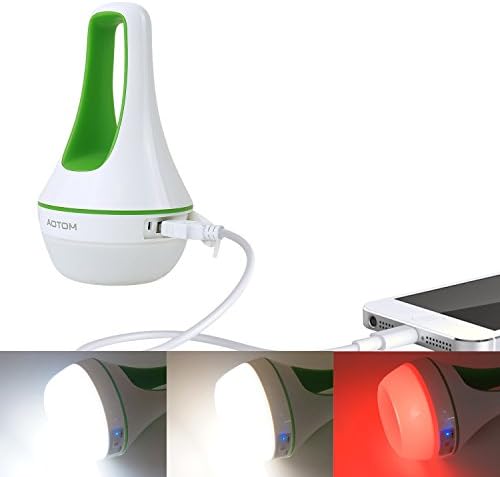 Camping Lamp LED Torch Light Flashlight Camping Light AOTOM Camping Lantern Camping Gear Flashlight with USB Charging Port RGB Tent Lamp Rechargeable Torch Light for Camping Hiking Home