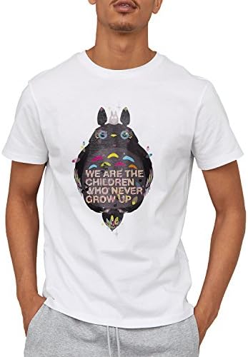 MEANSMORE Cartoon Chestnut Totoro Men's Humor Graphic T-Shirt