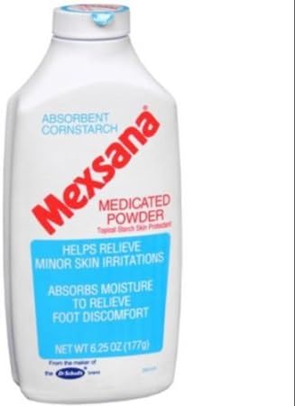 Mexsana Medicated Powder 6.25 oz (Pack of 2)