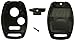 Replacement Key Fob Shell Fit for Honda Accord Crosstour Civic Odyssey CR-V CR-Z Fit 3 Buttons Keyless Entry Remote Case Car Key Housing (Casing Only)