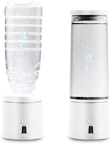 MMJ 300ml Portable Hydrogen Alkaline Water Bottle Ion Generator, Rechargeable, Detachable