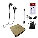 BFOX Bluetooth Headphones With Super Batteries Playing Time Last Over 9 Hours HD Stereo Bluetooth Earbuds Wireless Sport Headphones With Mic Bluetooth V4.1 Wireless Headset For Gym Running(Black)