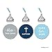 Andaz Press Chocolate Drop Labels Trio, Fits Hershey's Kisses Party Favors, Boy Christening, Baptism, Communion 216-Pack - Scripture, Verse, Bible, Faith, Hope, Love, Bless, Blessings