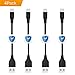 SOMOSTEL Short USB Type C Cable 3A Fast Charging, (4Pack 1ft) USB C to USB A Quick Charger Cord Compatible with Samsung Galaxy S10 S10E S9 S8 Plus Note 10 9 8,Moto G7,LG G8 G7,Google Pixel,Power Bank