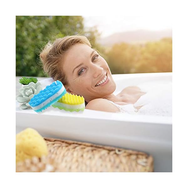 Soft-Bath-Foam-Sponge-Exfoliating-Body-Shower-Sponge-Double-sided-Fiber-Sponges-with-3-Different-Colors-for-Women-and-Men-Body-Cleaning-Supplies-3 3 Pieces Soft Bath Foam Sponge Exfoliating Body Shower Sponge Double-Sided Fiber Sponges for Women and Men Body Cleaning…