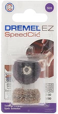 Dremel 511S EZ SpeedClic Abrasive Buffs 2-pack, 2 Finishing Buffs (25 mm, Grit 180/280) for Cleaning and Light Sanding - Image 5