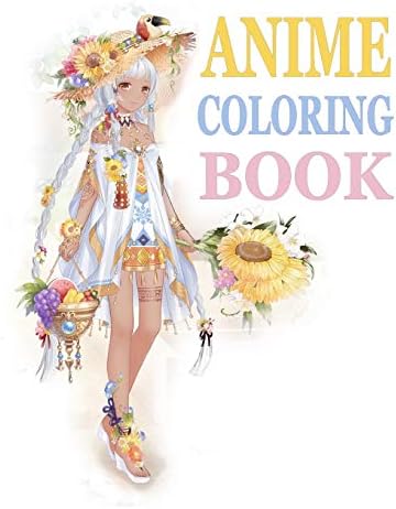 Anime Coloring Book: Coloring Book for Adults and Teens (Grayscale Coloring Book) Paperback – April 12, 2018