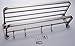 ELLO&ALLO Stainless Steel Towel Racks for Bathroom Shelf Double Towel Bar Holder with Hooks Wall Mounted Multifunctional Foldable Brushed Nickel