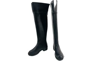 SMEHEI Seraph of the End Cosplay Shoes krul tepes cosplay shoes Unisex Boots PU shoes Black Halloween