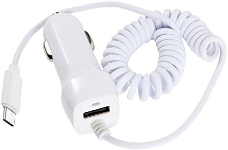 Auskic USB Type C Car Charger, 3.1A Dual Port Rapid USB Car Charger + Built-in 3.3FT Type-C USB C Adapter Cable for LG/G5, OnePlus 2/3, Nexus 6P/5X, ChromeBook Pixel and More (White)
