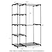 Furinno Wayar Double Rod Freestanding Closet, Gray