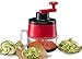 Gourmia GSS9210 Spiral Slicer Vegetable Spiralizer Includes 3 Interchangeable Slicing Blades Great for Veggie Spaghetti, Pasta, Salad, Potatoes & More Striking Red Finish, BPA free