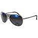 Vuarnet Extreme Unisex VE 7011 Rounded Polarized Aviator Sunglasses,Matte Grey