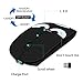 Wireless Charger USB Computer Mouse for MacBook Air Mac Pro Laptop Ipad Pad PC The Laser Optical Rechargeable Mini Slim Silent Mice is Replacement Wired Widely Used Desktop iMac (Black)