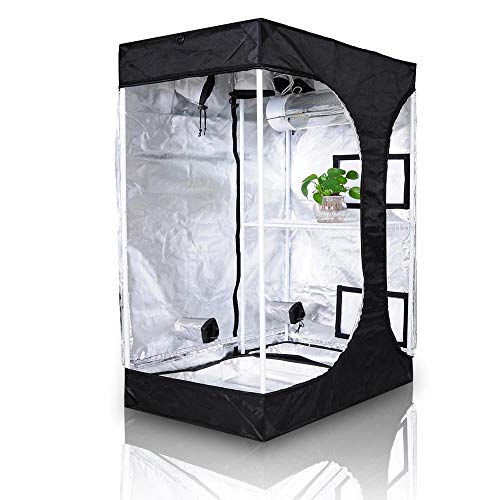 LAGarden 35x24x53 2 in 1 Indoor Grow Tent Non Toxic Reflective Mylar Plant Hydroponics Propagation Flower Growing Room