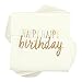 BLUE PANDA Happy Birthday Napkins - 5 x 5 in, 2-Ply White Paper, Pack of 100 - Colorful for Birthday Party & Cocktail Use