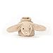 Jellycat Bashful Beige Bunny Baby Booties, 0-3 Months