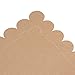 Juvale Disposable Scalloped Paper Placemats - Table Placemats for Dining, Party, Weddings & Showers (Brown 10 x 14 in)