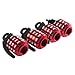 TOOGOO(R) 4 x Metal Cool Grenade Shaped Design Car Auto Motorcycle Bike Tire Tyre Valve Dust Caps Red