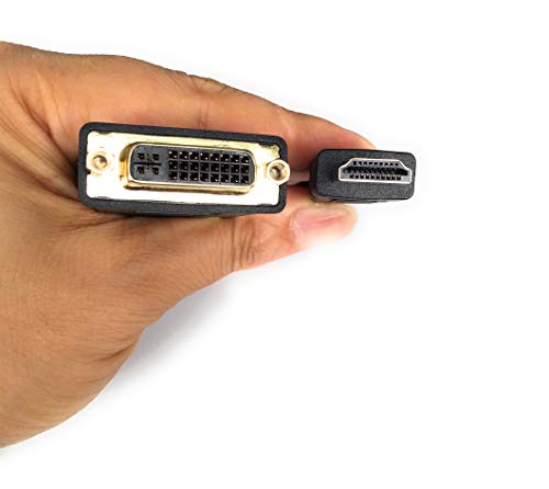 HDMI to DVI Cable, Anbear Bi-Directional HDMI Male to DVI-D(24+1) Female Adapter, 4k DVI to HDMI Conveter - Thumbnail 3