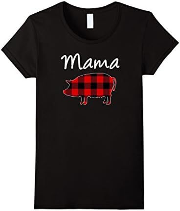 Womens Funny Mama (not Mama Bear) Pig T-Shirt XL Black