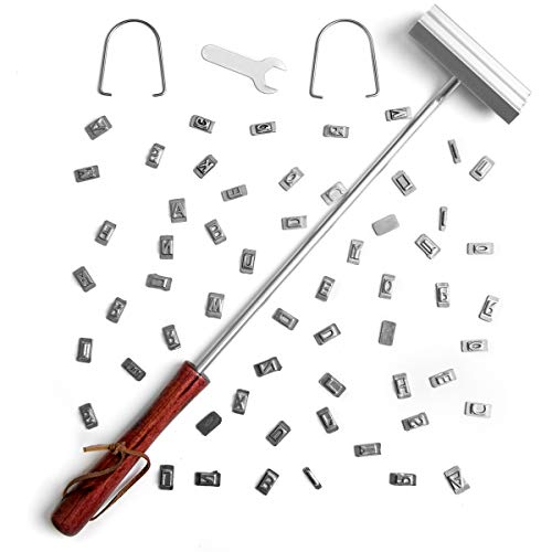 Hammer + Axe Customizable BBQ Meat Branding Stick with 60+ Letters and Spaces, Create Unique Messages to Brand Steaks, Chicken, Sausage, Tofu and More, Grilling Tool Gift for The Grill Master - Thumbnail 2