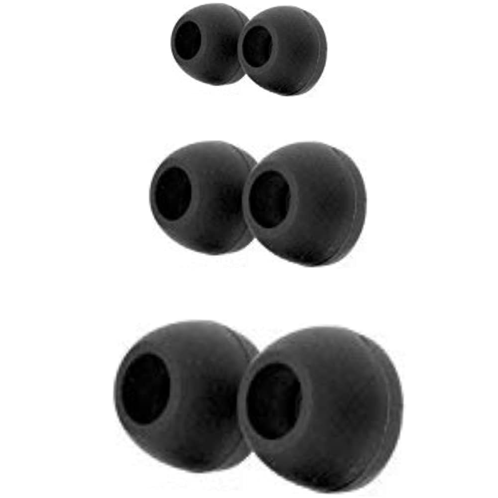 Crysendo (Small, Medium, Large) Soft Silicone Rubber Earbuds Tips Eartips Earpads Earplugs in