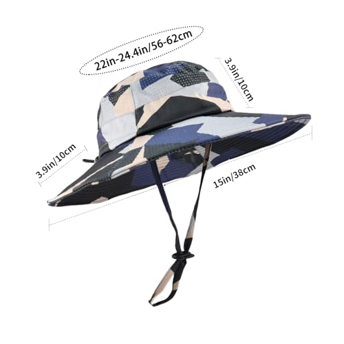 Sun Hats for Men Women Fishing Hat UPF 50+ Breathable Wide Brim Summer UV Protection Hat