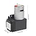 Vacuum Pump, DC 24V 12W Mini Vacuum Pump Water Air Gas Vacuum Pump 80KPa Flow 10L/min Oilless Vacuum Pump, Mini Air Pump Motor
