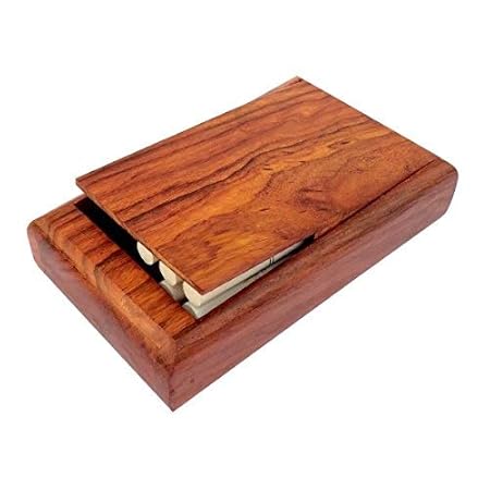 FashionFrame Handmade Wooden Pocket Cigarette Case Holder