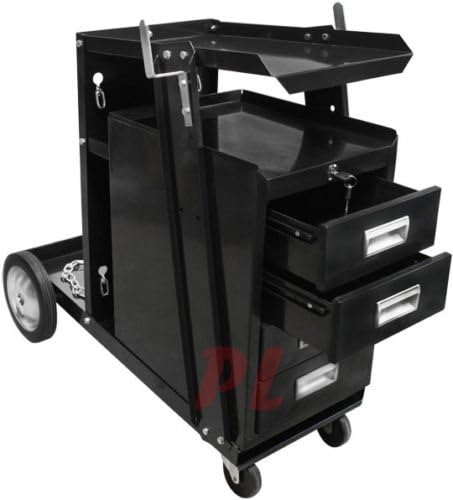 4 Drawers Cabinet Welding Welder Cart Mig Flux Arc Tig Plasma