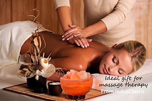 IndusClassic LFB-04 Fire Bowl Himalayan Crystal Rock Salt Lamp Ionizer Air Purifier 6~9 lbs / UL Listed Cord and Dimmer Control Switch, Exceptional Quality Packaging - Thumbnail 6