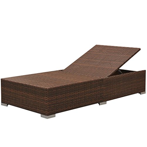 vidaXL Gartensofa 3-TLG. Poly Rattan Gartenmöbel Gartengarnitur Lounge Sofa – Bild 8