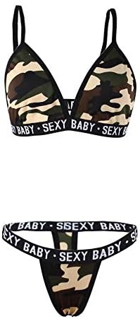 OrchidAmor Women Hot Lingerie for Women Sets Lingerie Corset Camo Mesh Underwire Racy Muslin Sleepwear Temptation Underwear