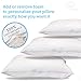 Triple Cloud Pillows Shredded Memory Foam Adjustable Standard/Queen Pillow with Removable Hypoallergenic Cover - Made in The USA (Standard/Queen)