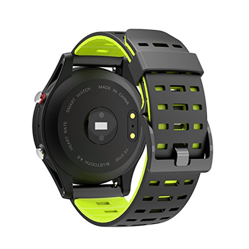 Bounabay GPS Smart Sports Watch with Activity Tracking Heart Rate Monitor Message Notification Waterproof Activity Tracker for Android and iOS,Green - Thumbnail 3