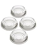 House of Antique Hardware R-08SE-0140002 Set of 4 Glass Furniture Caster Cups - 3