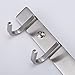 HOMEIDEAS Coat Hook Rack Wall Mounted 17-Inch Brushed Nickel SUS304 Stainless Steel Bath Towel Hook Coat Rail 6 Hooks