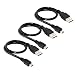 SaiTech IT 3 Pack USB 2.0 A to Mini 5 pin B Cable for External HDDS/Camera/Card Readers -Black -27cm(0.88 feet) primary
