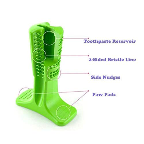 image for Forin Pet Dog Toothbrush Natural Silica Gel Material Chew Toys for Too