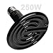 WUHOSTAM 250W Ceramic Heat Lamp,Infrared Bulb Emitter Lamp Bulb for Pet Coop Heater Reptile Chicken Lizard Turtle Brooder Bulb No Harm No Light - 24hr Heat Source - 1 Pack