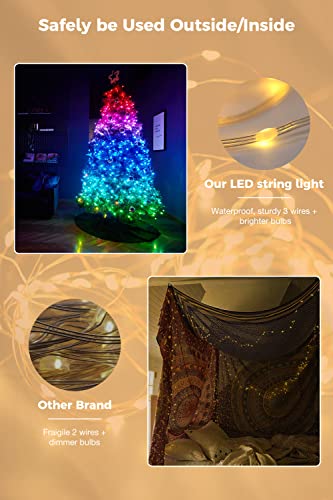 Fairy Lights Color Changing 33 FT 100LEDs Fairy String Lights with Remote, 16 Modes USB Powered Pastel Easter Lights, Waterproof Christmas Lights for Bedroom Party Classroom Indoor Outdoor