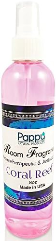 Coral Reef Room and Linen Spray Made with Natural Pure Fennel Sweet Essential Oil 8Oz Pillow Mist Home Air Freshener Odor Eliminator Refreshing Office Aroma Relax mind &amp; body Aromatherapy Scents Pappu