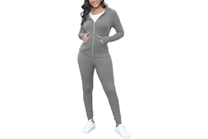 Nimsruc Two Piece Outfits for Women Casual Bodycon Sweatsuits Jogging Suits Set