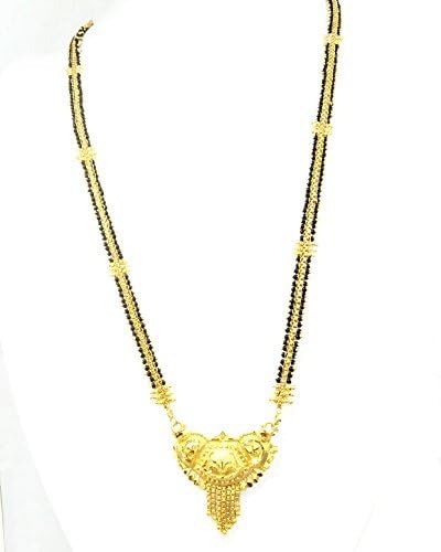 Sp Jewellery Arafa Gold Brass Mangalsutra for Women