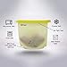 Reusable Silicone Food Storage Bag Set of 5 (30oz) - Versatile baggies for Sandwich Snack| Airtight Seal Leak Proof| Boil Cooking Sous Vide Steamer Reheat| Freezer Microwave Dishwasher Safe
