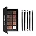 UCANBE Matte & Shimmer 15 Color Highly Pigmented Long Lasting Warm Neutral Eye Shadow Palette- Pro Neutral Eyeshadow Palette with 6pcs Eye Makeup Brush Set