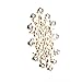 VK Accessories White Snowflake Brooch Pin Shiny Crystal Breastpin for Xmas Nickel Free
