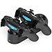 PS4 Controller Charger, Dual USB PS4 Controller Charging Station for Sony Playstation 4/ PS4/ Slim/ PS4 Pro Charging Dock Stand Station with 4 Thumb Gripsthumb 4